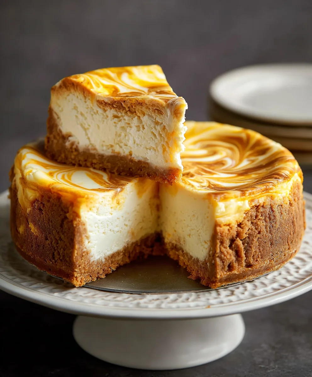 Irresistible Cheesecake With Pumpkin Swirl – Easy Recipe!