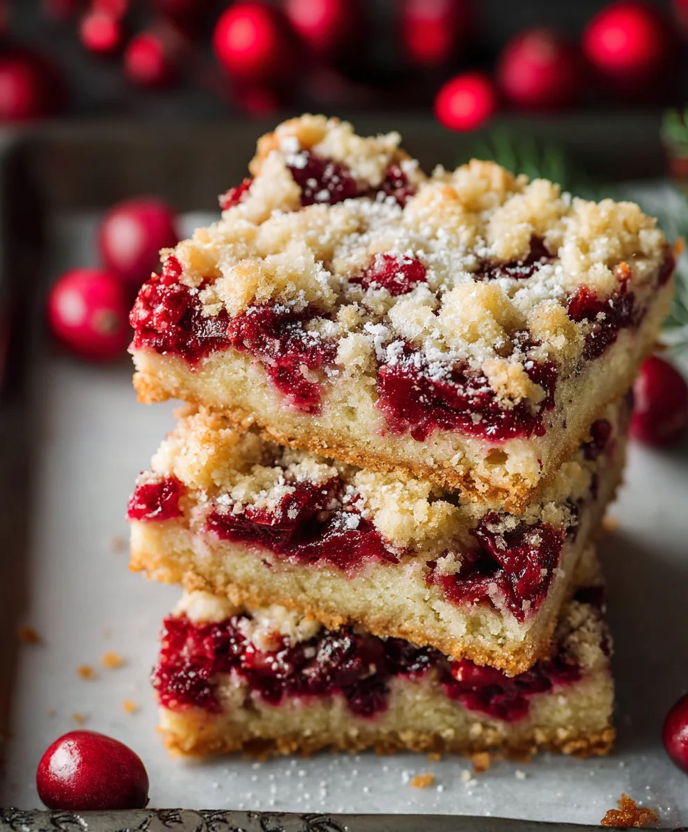 Christmas Cranberry Bars Recipe: Easy & Delicious!