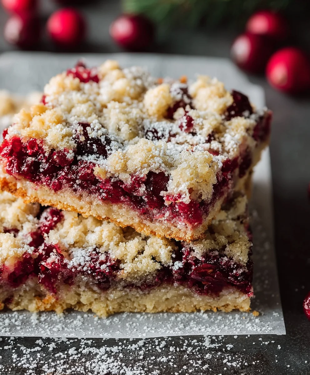 Christmas Cranberry Bars Recipe: Easy & Delicious!